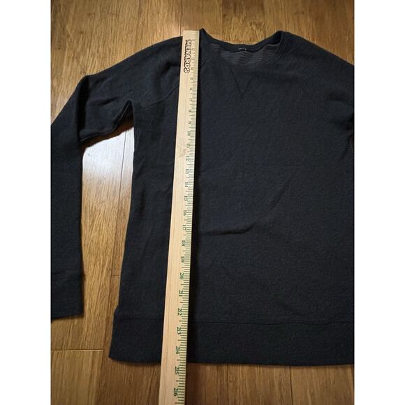 Lululemon Open Your Heart Long Sleeve Reversible Grey Black Stripe Sweatshirt 2 - Picture 11 of 12